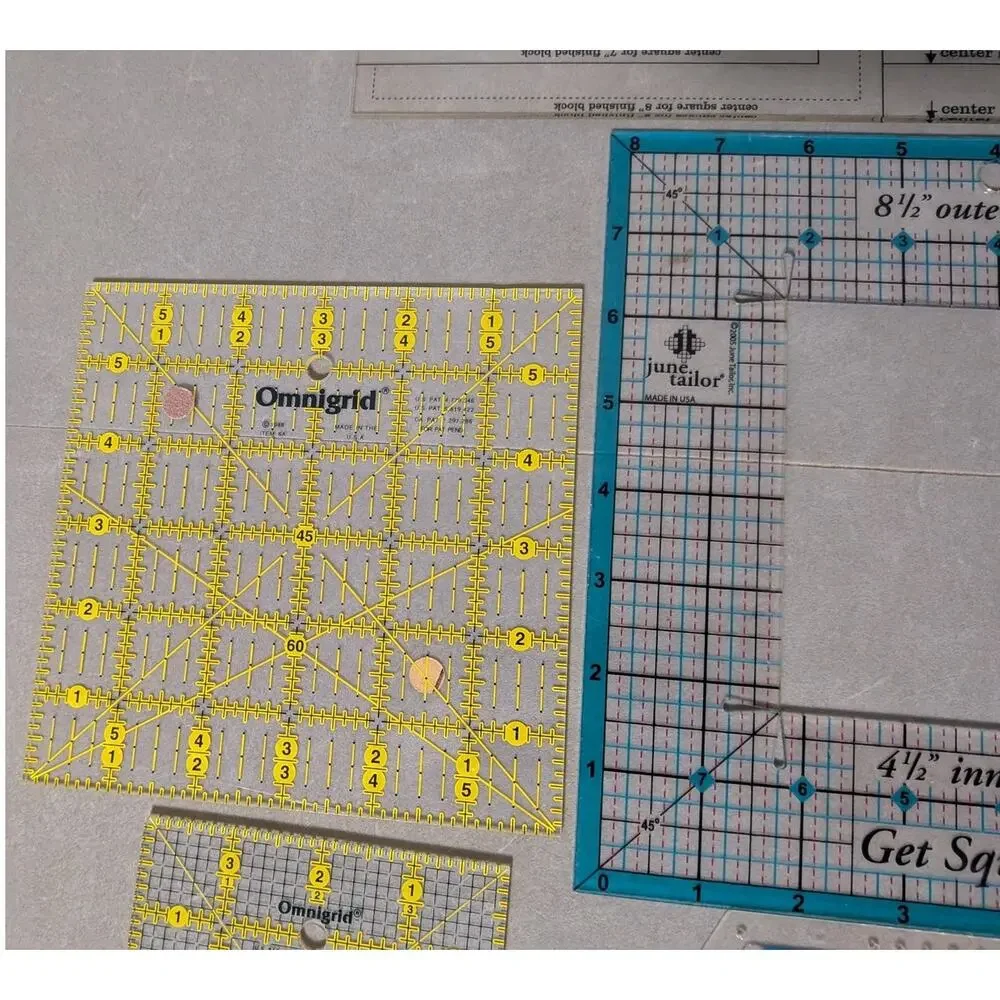 Quilting Rulers Templates Lot of 9 Creative Grids Omnigrid Easy Center Hexagon